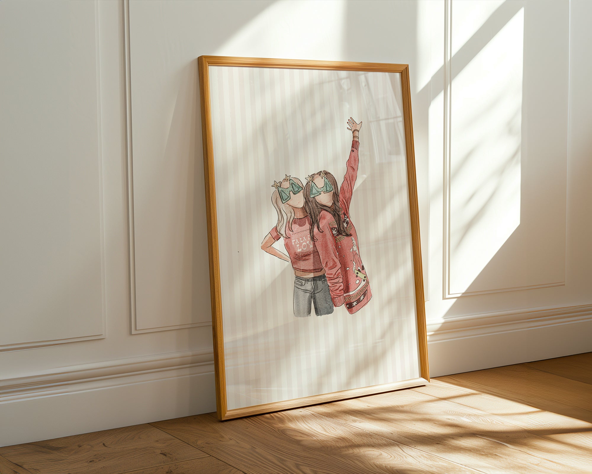 Custom Hand-Drawn Wall Art Print - Layout 1