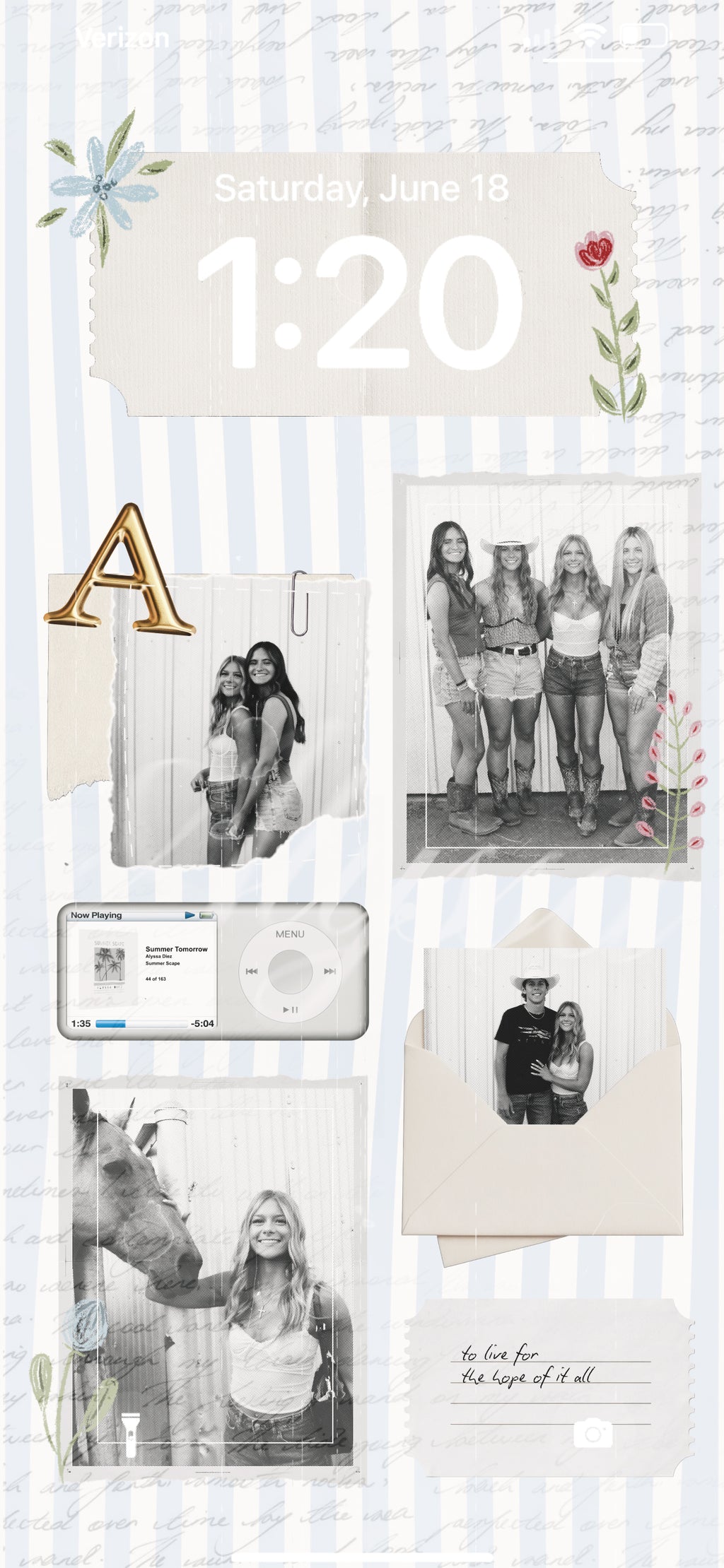 Custom Lockscreen & Wallpaper Collage Edit - Layout 2