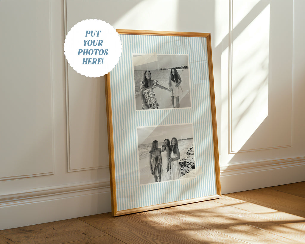Custom Digital Striped Wall Art Print