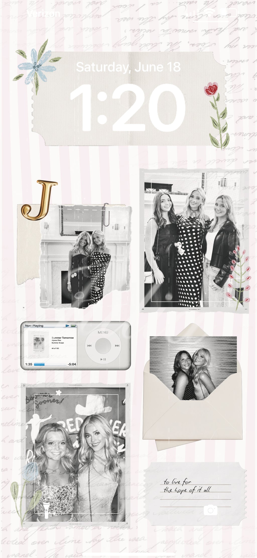 Custom Lockscreen & Wallpaper Collage Edit - Layout 2