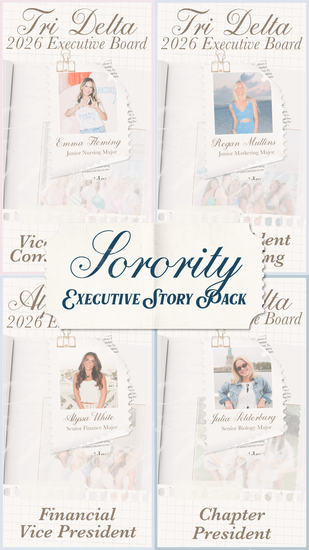 Sorority Executive Story Post Pack