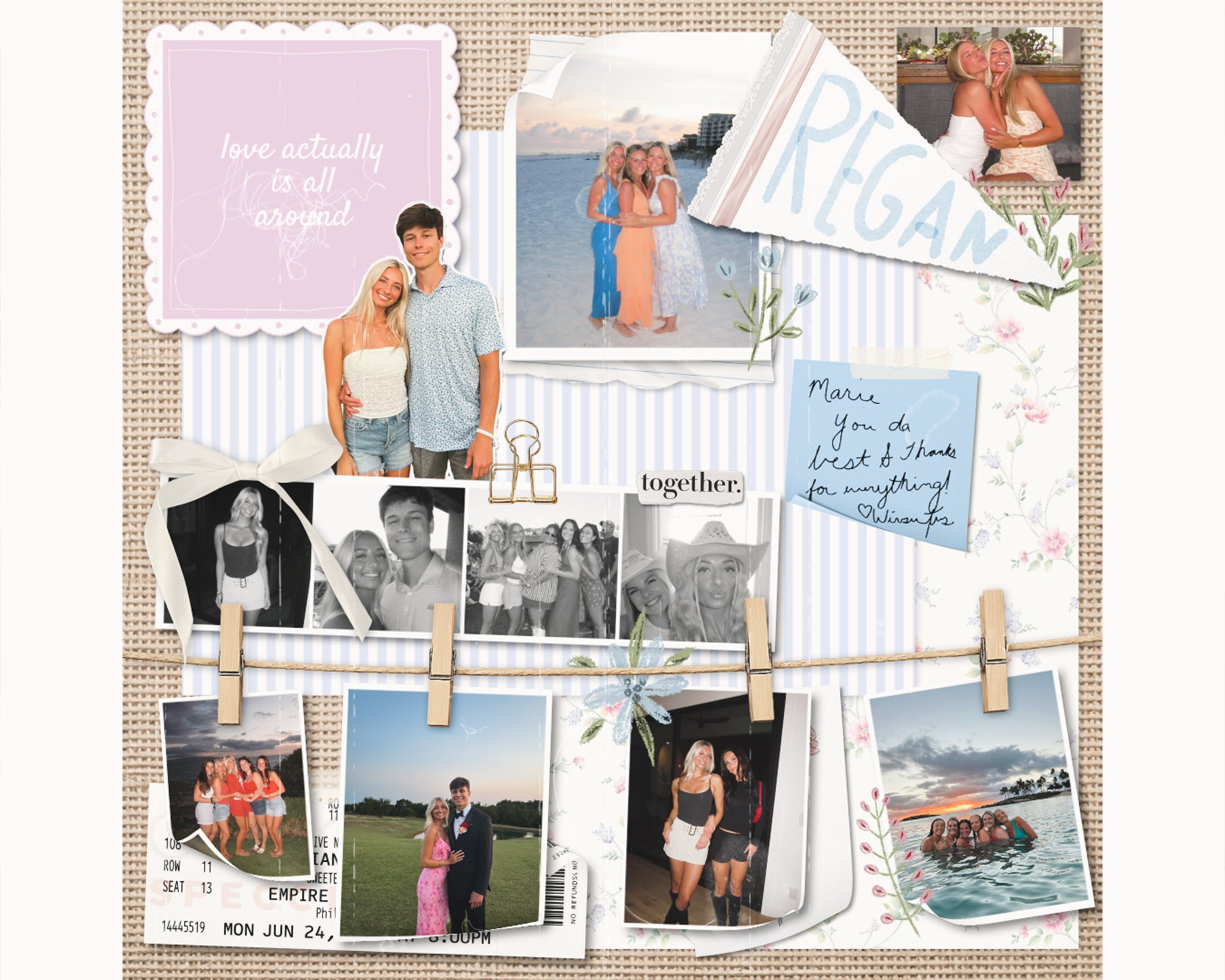 Custom Digital Pin Board Print - Layout 1